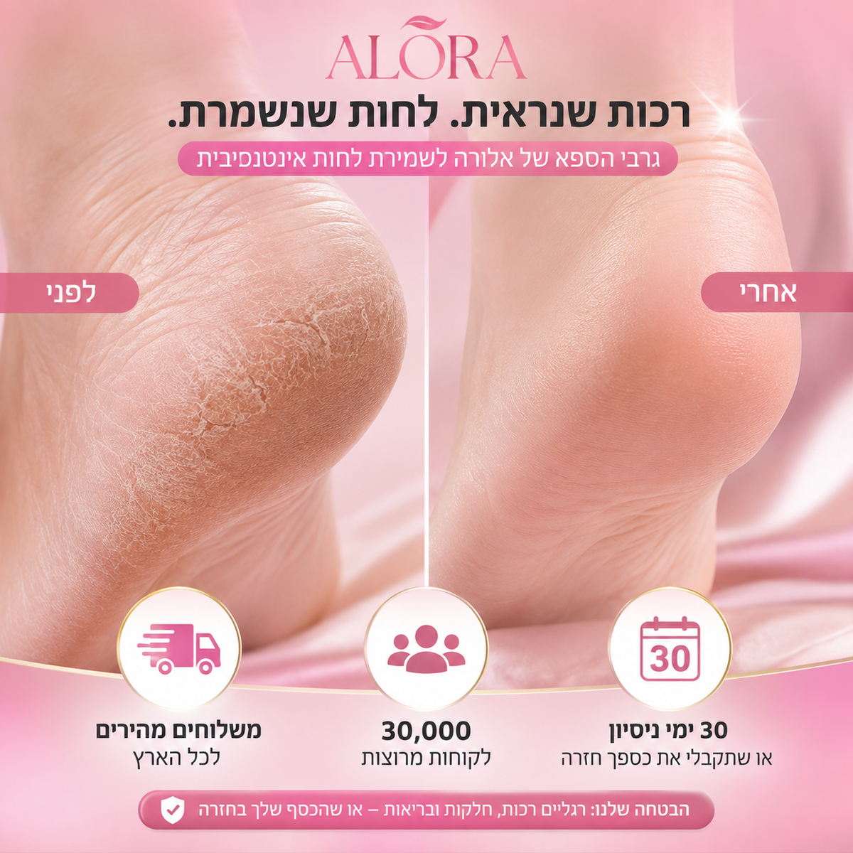 גרבי סיליקון - לרגליים רכות