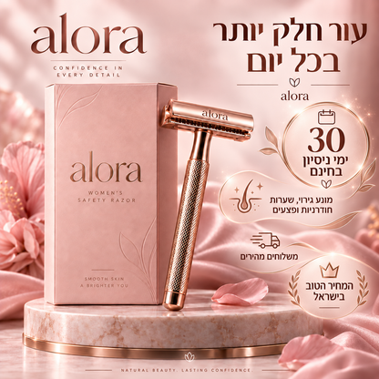 סכין גילוח למניעת גירוי, פצעים ושיער חודרני של ALORA™